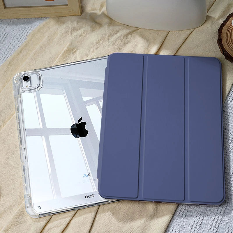 Universal iPad Case — Magnetic Detachable Cover & Shockproof Acrylic Shell with Stand for iPad Air 11, iPad Pro 11/12.9, iPad Mini, iPad 10.9/10.2