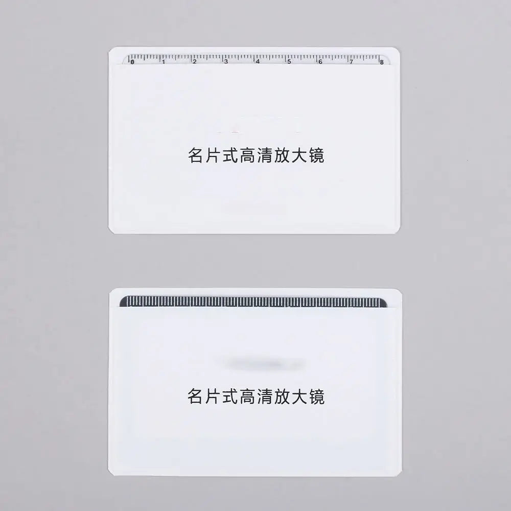 Card-Size 3X Fresnel Magnifier Sheet with Scale, Ultra-Thin Wallet Magnifying Lens for Reading, Maps and Outdoor Ignition