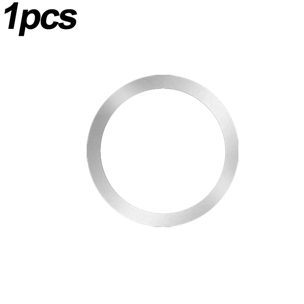 Universal Magnetic Metal Plate Ring for MagSafe Wireless Chargers – Adhesive Iron Sticker for Car Phone Holder