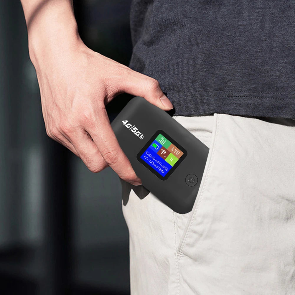 4G LTE Portable Pocket WiFi Router 150Mbps Mobile Hotspot with SIM Slot & 3000mAh Battery