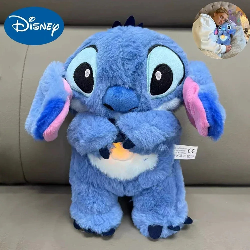 Stitch Plush Doll — Kawaii Stuffed Toy with Music & Night Light, Soft PP Cotton Sleep Toy for Babies & Kids Gift