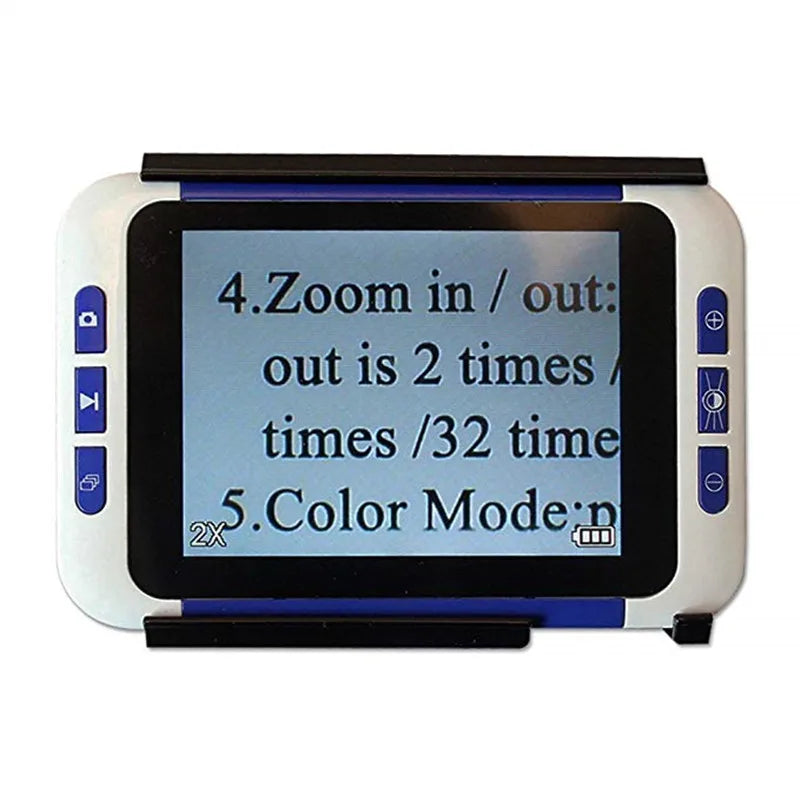 2-32X 3.5-inch (89 mm) Color LCD Handheld Digital Magnifier Portable Low Vision Reading Aid