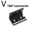 LED Aluminum Profile Channel with Black PC Cover U/V Shape 0.5m (50cm / 19.7in) 1–30 Pack Fits 8–12mm LED Light Strips