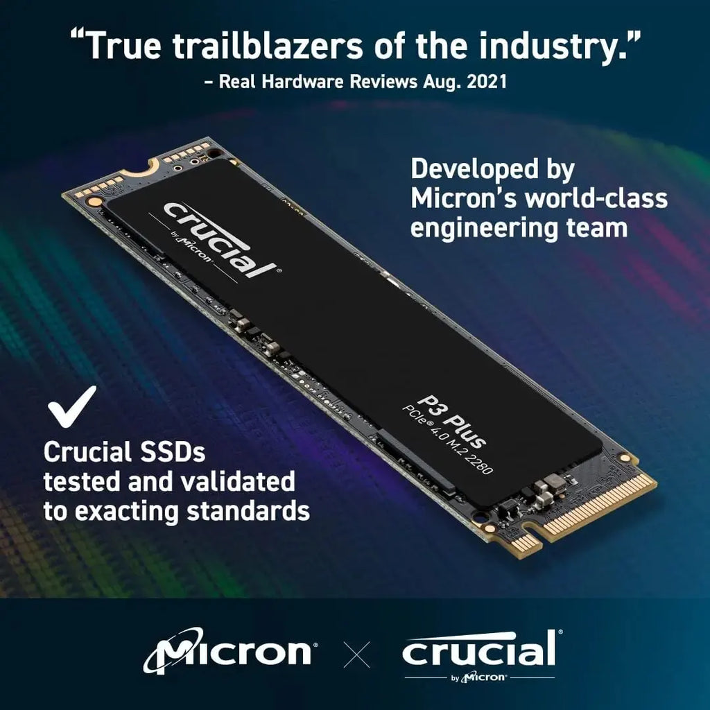 NVMe M.2 PCIe Gen4 3D NAND SSD 500GB/1TB/2TB — Up to 5000MB/s