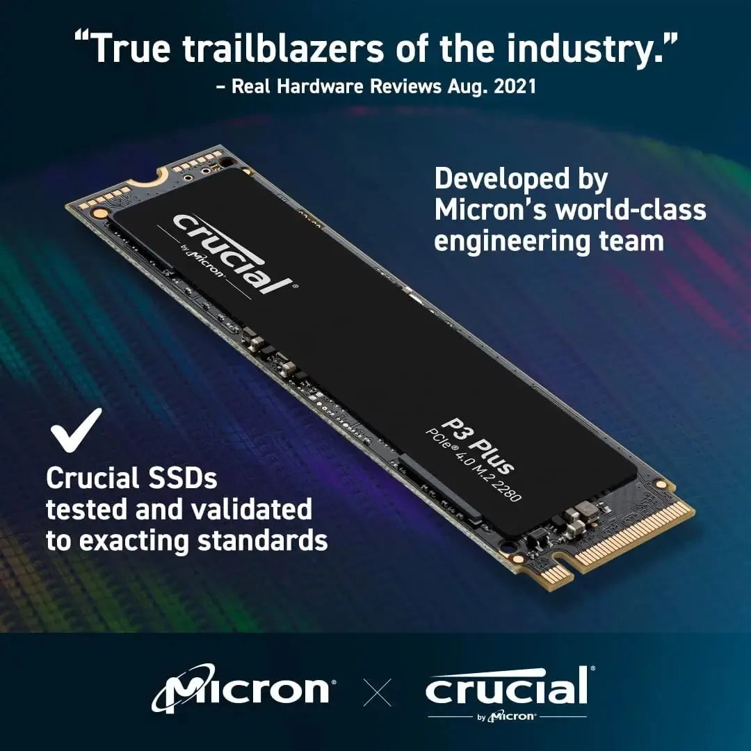 NVMe M.2 PCIe Gen4 3D NAND SSD 500GB/1TB/2TB — Up to 5000MB/s