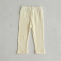 0-3T Baby Striped Cotton Stretch Leggings – Elastic Waist Toddler Skinny Pants