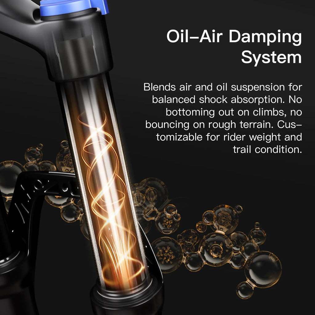 MTB Air Suspension Fork 27.5/29 Inch — 120/140 mm Travel, 34 mm Magnesium Alloy Straight Steerer