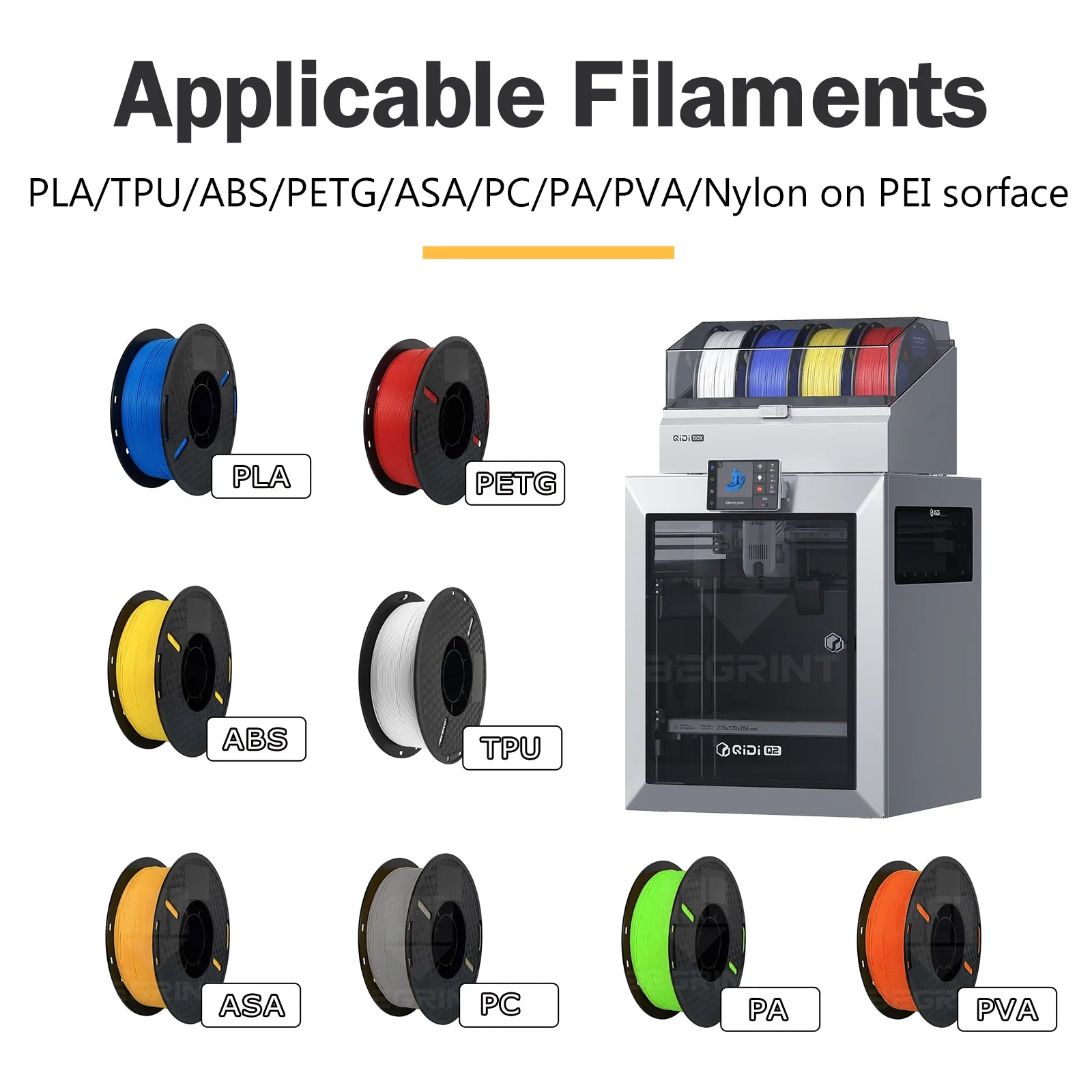 Double-Sided Spring Steel Build Plate — PEI/PET Carbon Fiber Heatbed Surface for 3D Printers