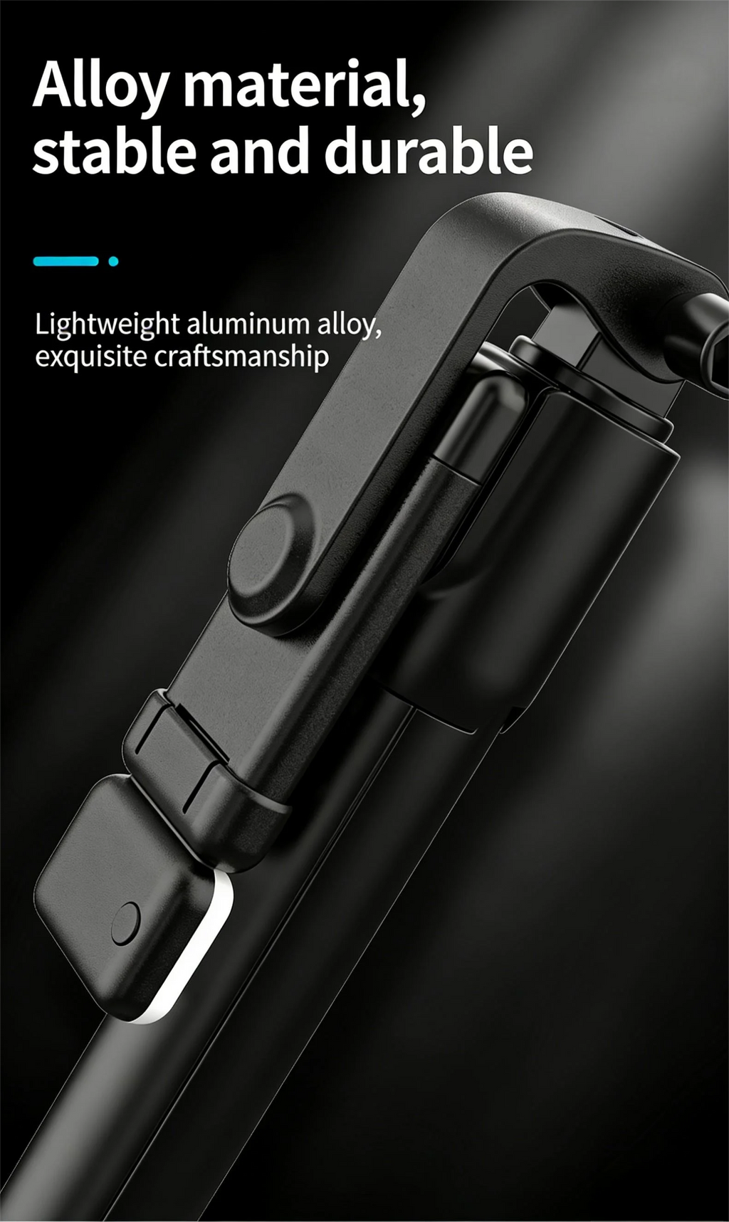 Selfie Stick Tripod with Bluetooth Remote and Adjustable Beauty Fill Light — Extendable Phone Holder Stand 27.6in (700mm) for Smartphones