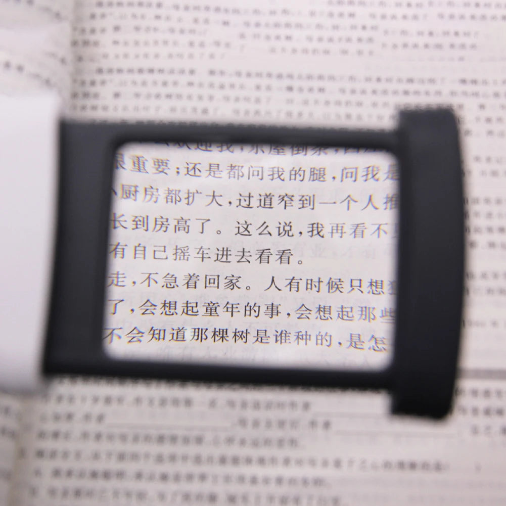 4x Foldable Pocket Magnifier with LED Light — Mini Handheld Loupe for Jewelry, Reading & Antiques
