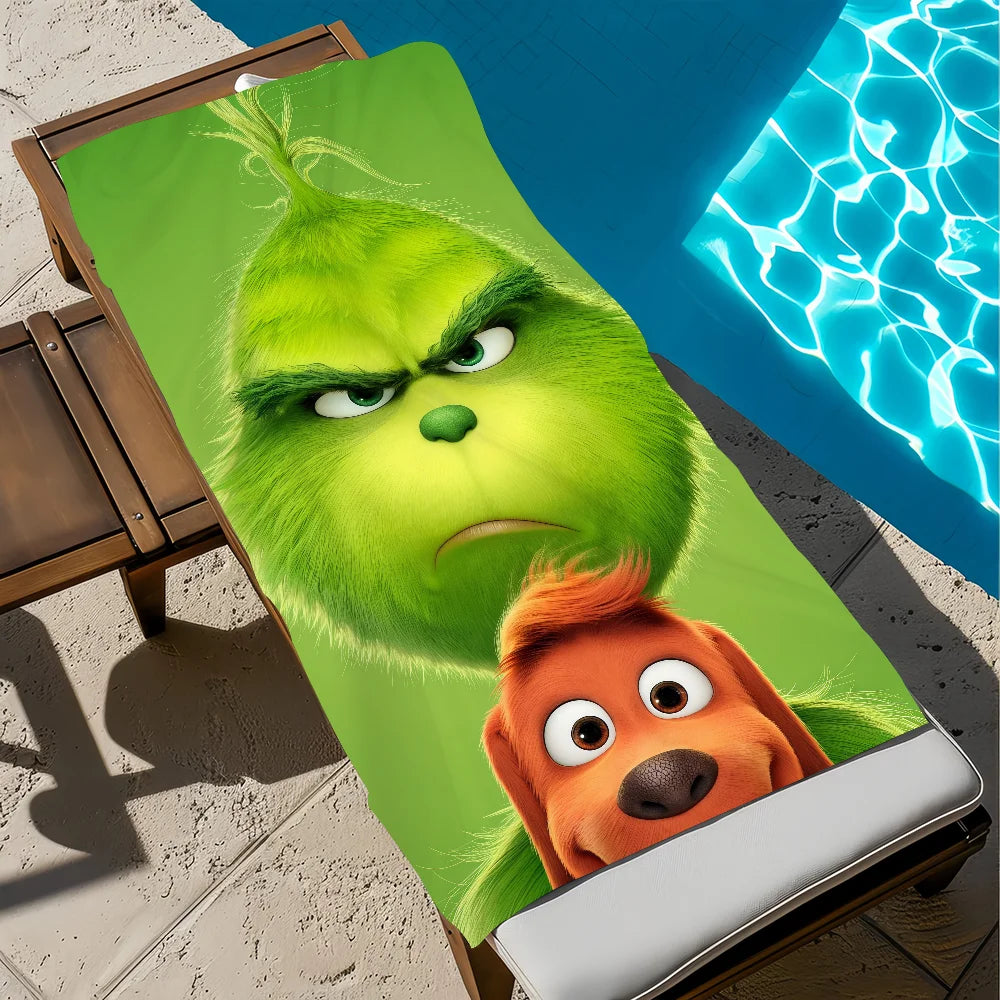Anime Microfiber Beach Towel - Quick-Drying Soft Towel for Travel, Fitness, Sauna & Camping (Multiple Sizes)