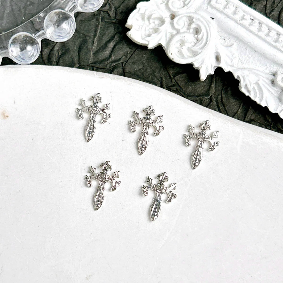 20-Pack 3D Cross Nail Charms for DIY Manicure view 8