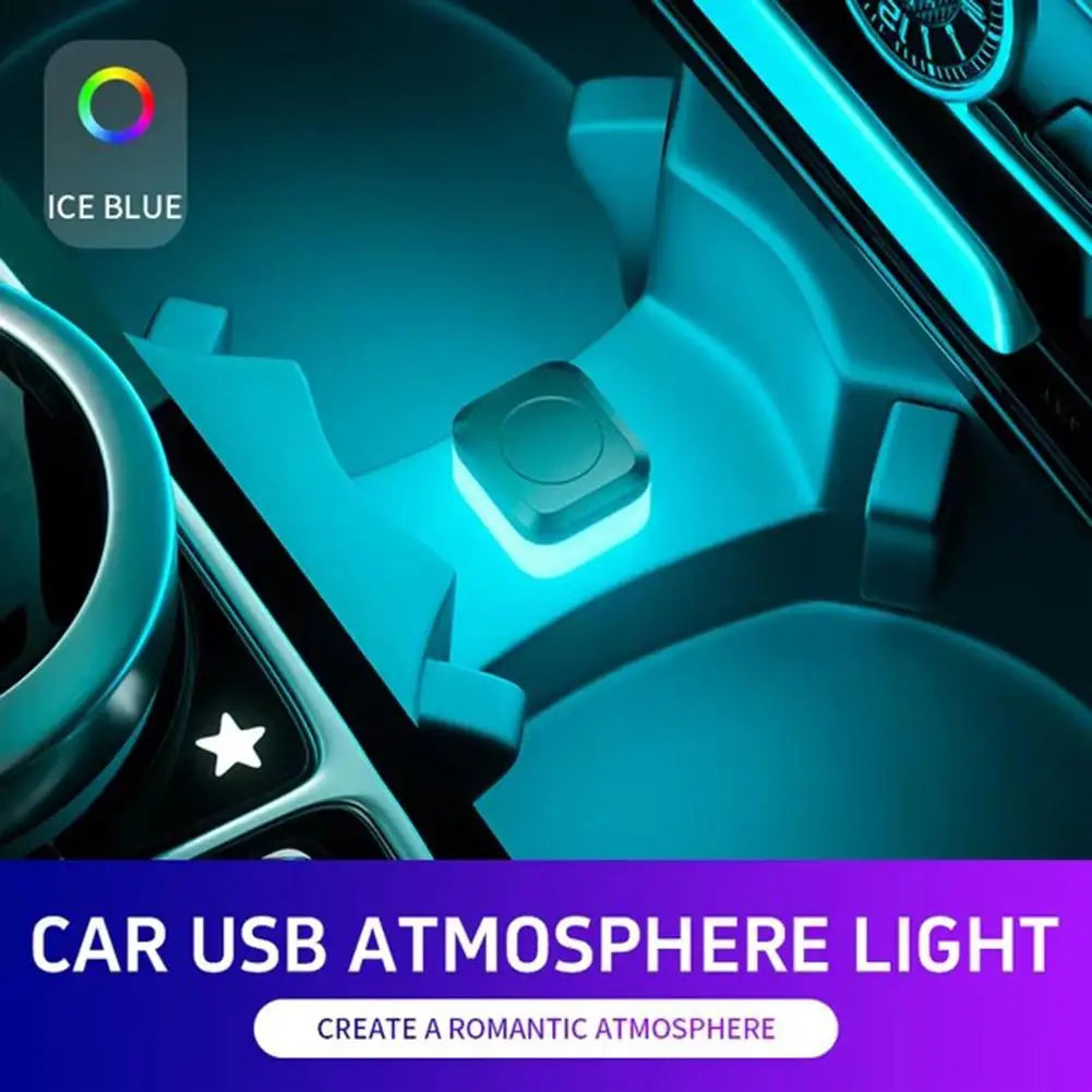 USB Car LED Ambient Light - Multicolor Adjustable Interior Atmosphere Lamp