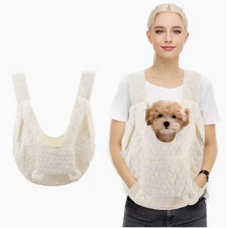 Pet Front Carrier Backpack - Waterproof Wind-Resistant Chest Bag for Dogs & Cats, Fits Pets up to 8.8 lb (4 kg)