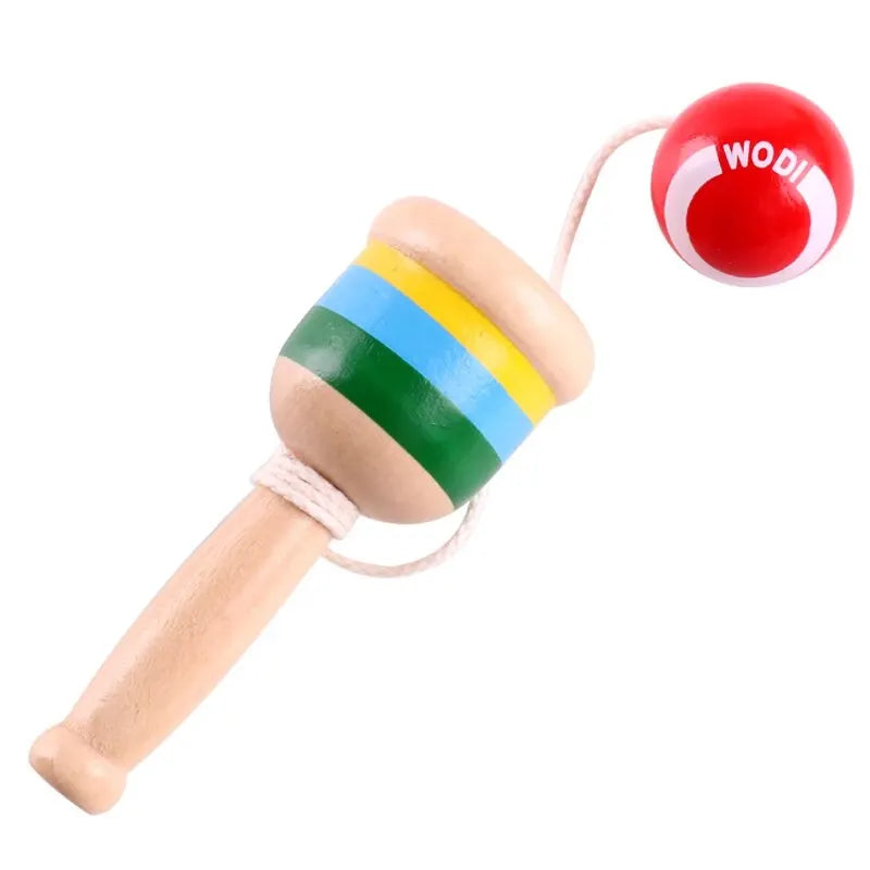 Montessori Wooden Cup-and-Ball Toy – Throw & Catch Skill Game for Kids, Hand-Eye Coordination Educational Toy Ages 3+