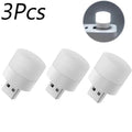 Mini USB Plug-In Night Light LED Warm/White Eye-Friendly Reading Light (1/3/5/10 Pack)