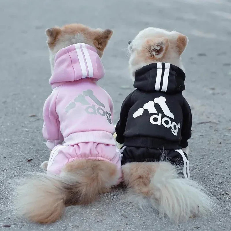 Warm Polyester Dog Jumpsuit for Small & Medium Dogs – Puppy Outfit for Chihuahua, Pug, French Bulldog