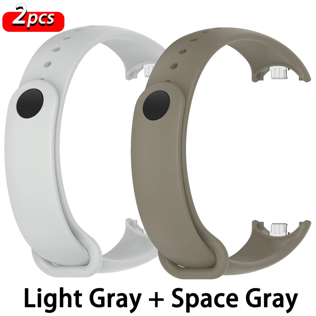 Silicone Sport Strap NFC Rubber Bracelet Replacement for Smart Fitness Bands Unisex