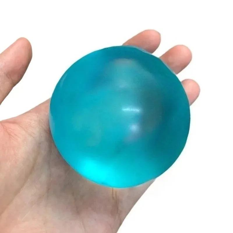 Blue Maltose Squishy Stress Relief Toy - Soft Transparent Slow-Rebound Sensory Fidget