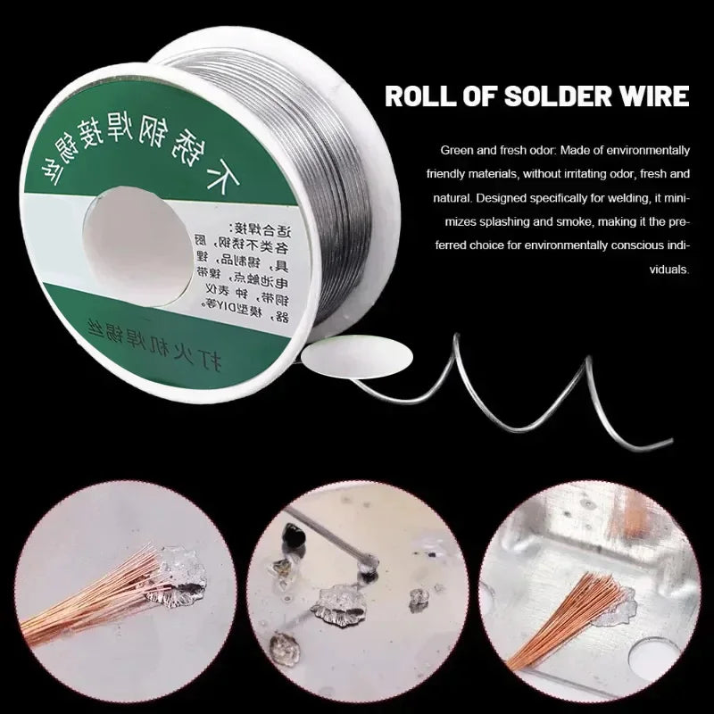 Rosin Core Tin Solder Wire 0.8mm & 1.0mm 20g/50g/100g (0.71-3.53 oz) No-Clean Flux 2%