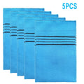5-Pack Exfoliating Bath Washcloths — Soft Polyester-Cotton Body Scrub Cloths for Shower & Spa