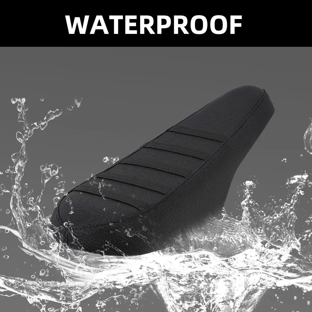 Waterproof Non-Slip PVC Seat Cover for Motorcycle, E-Bike & Scooter — Anti-Slip Particle Design, Universal Seat Protector