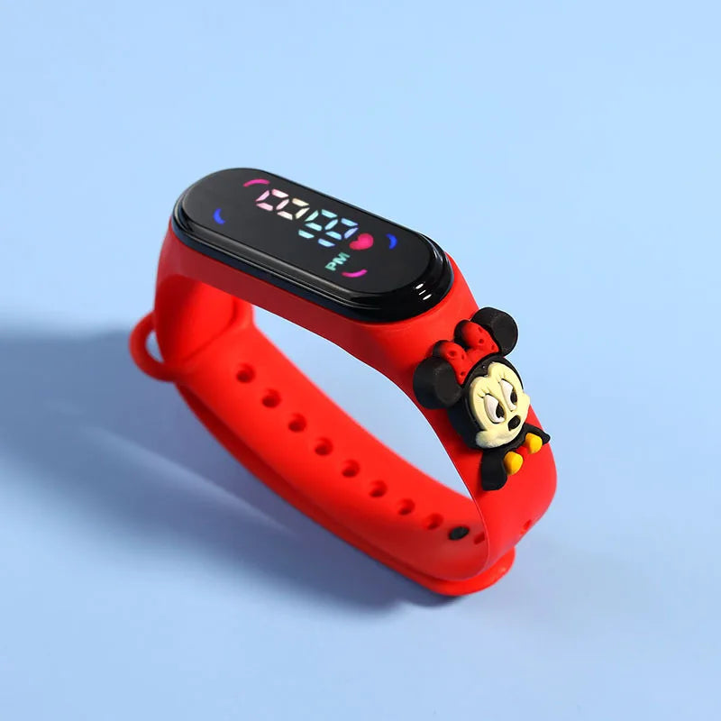 Kids Touch LED Waterproof Digital Watch for Girls – Silicone Sports Bracelet, Shock Resistant, Backlight