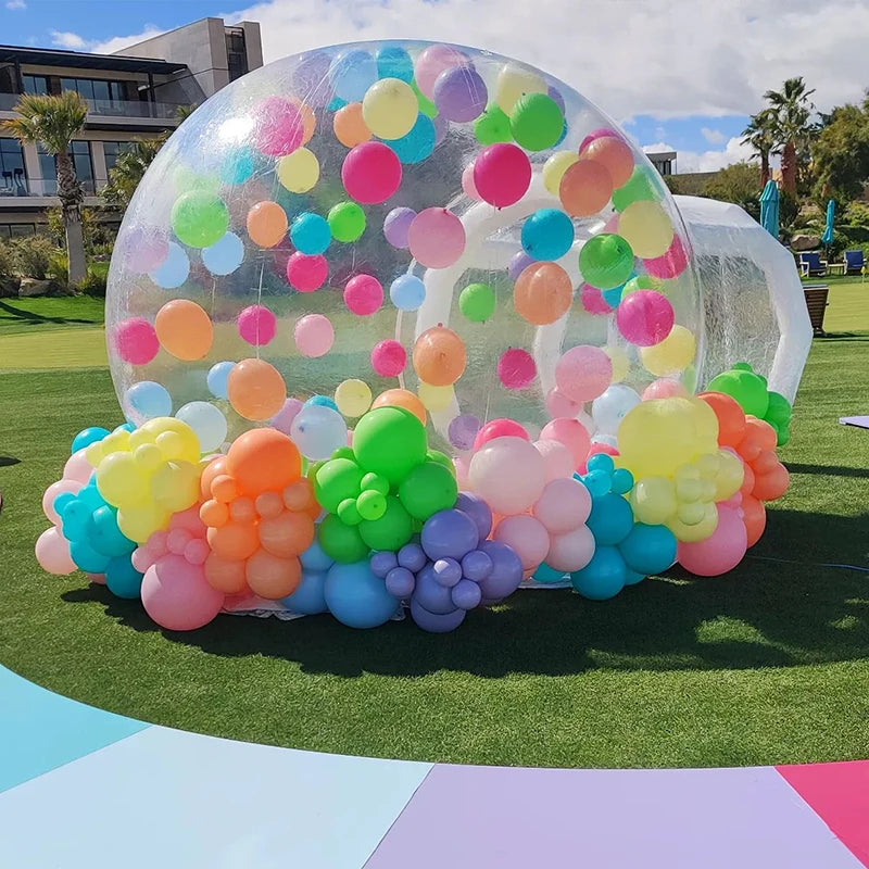 Inflatable Bubble Dome Play Tent for Kids - Transparent PVC Outdoor Bubble House with Blower, 10ft (3m) or 13ft (4m) for Parties & Trampoline Play