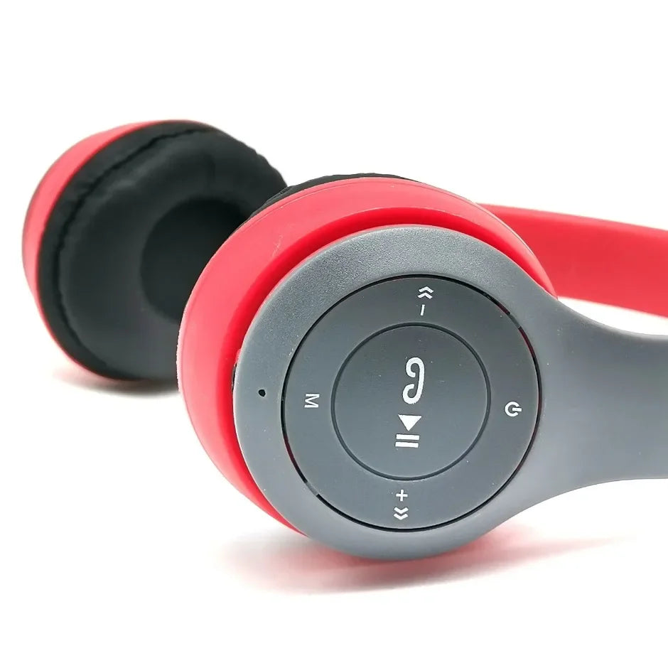 Wireless Bluetooth 5.0 Headphones with Microphone, Foldable Over-Ear HiFi Bass Stereo Headset for Smartphones, TV & Gaming