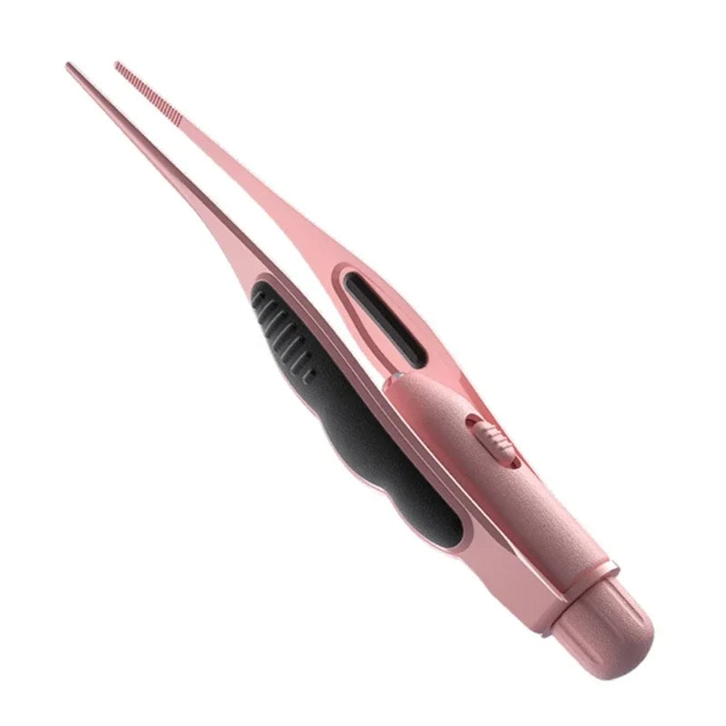LED Earwax Tweezers – Stainless Steel Ear Cleaner Earpick with Light for Babies, Kids & Adults