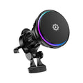 Ice Cooling Magnetic Wireless Car Charger 15W – MagSafe-Compatible Fast Charge Car Phone Holder with Cooling Fan & RGB LED