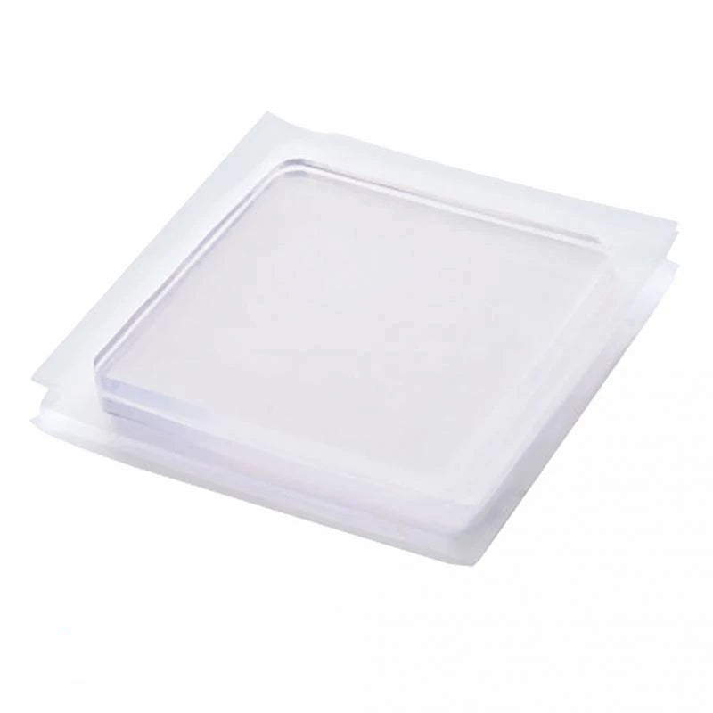 Anti-Vibration Non-Slip Silicone Pads for Washing Machine - 4-Pack Transparent 1.6 x 1.6 in (4 x 4 cm) Multi-Purpose Home & Bathroom Mats