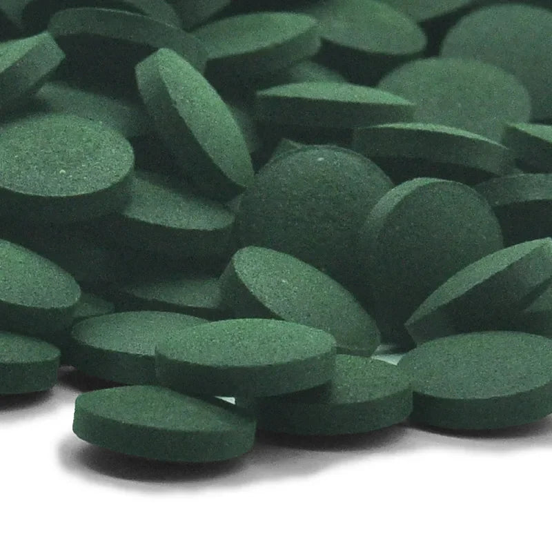 Spirulina Fish & Shrimp Food Tablets, Natural Algae Pellets — 50/100/300/500/1000 pcs Options
