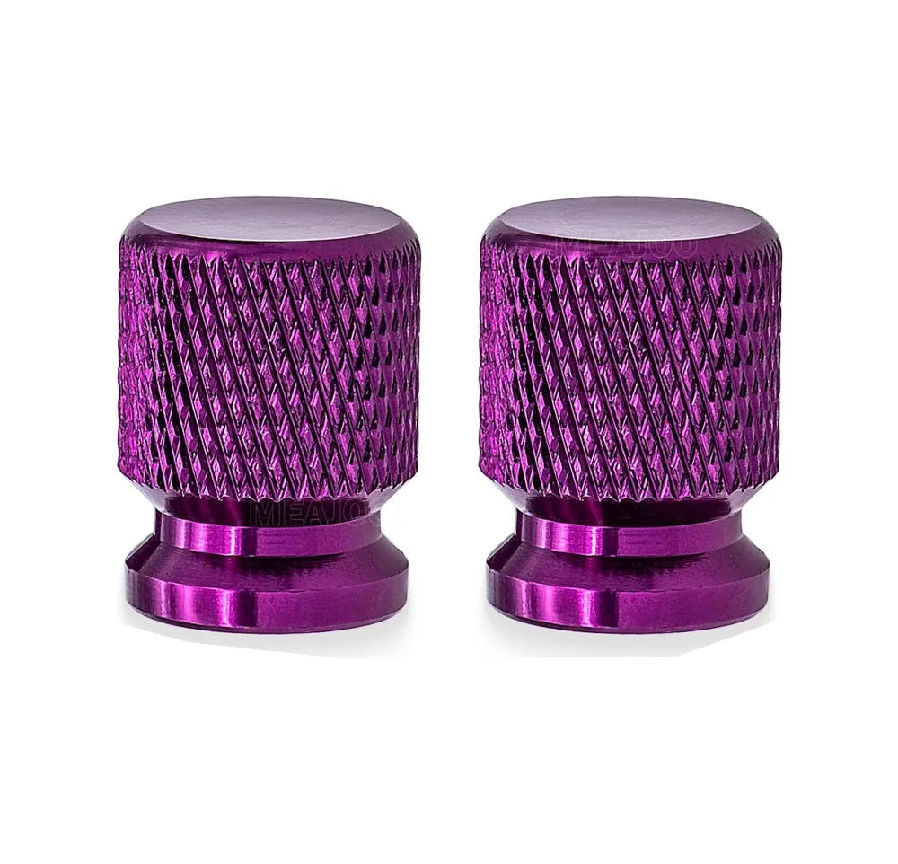 Aluminum Tire Valve Stem Caps 16 x 12mm (0.63 x 0.47 in) Universal 8mm Thread - Metal Valve Caps for Car Bike SUV Truck