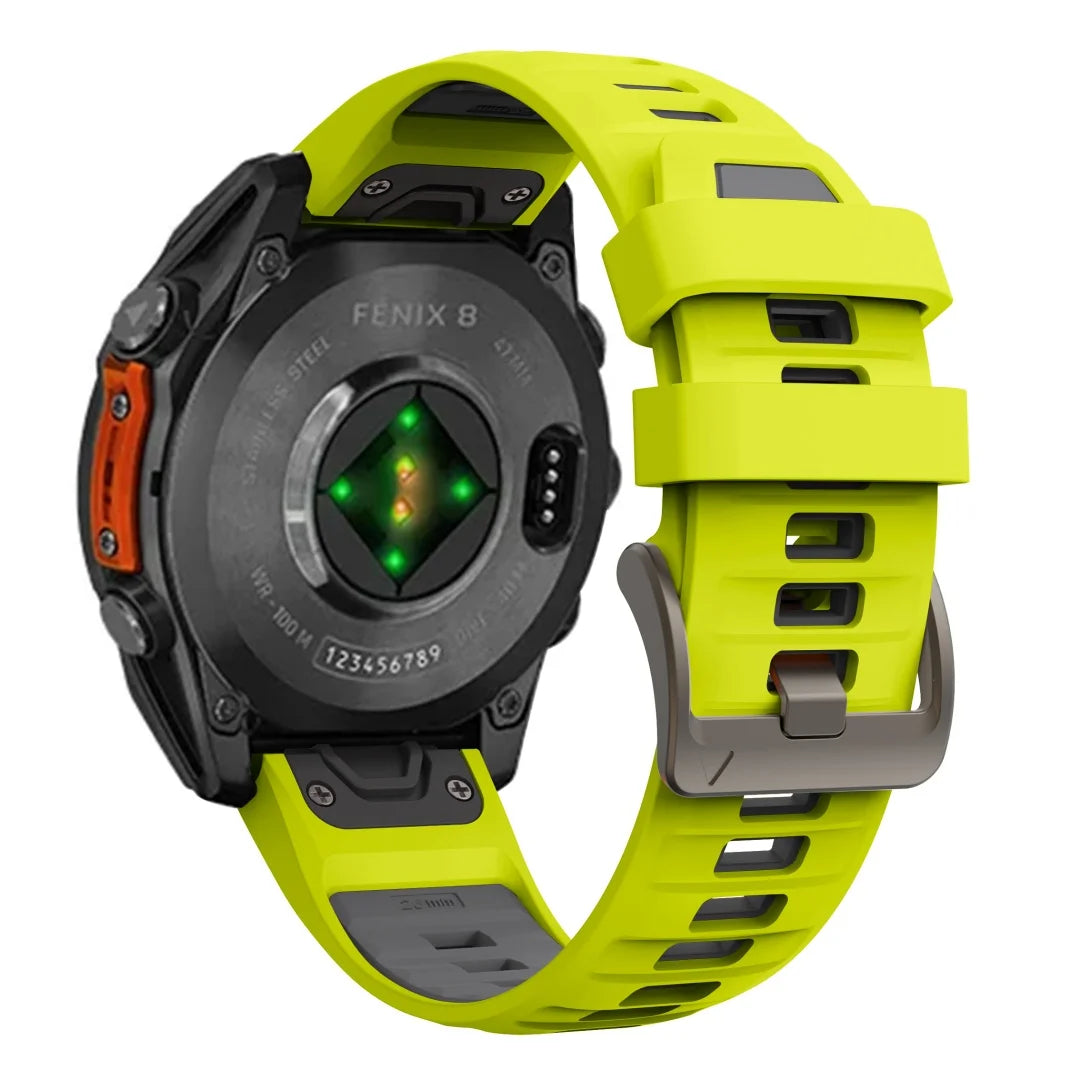 Silicone Sport Watch Band 22mm & 26mm – Breathable Replacement for 47mm and 51mm Smartwatches