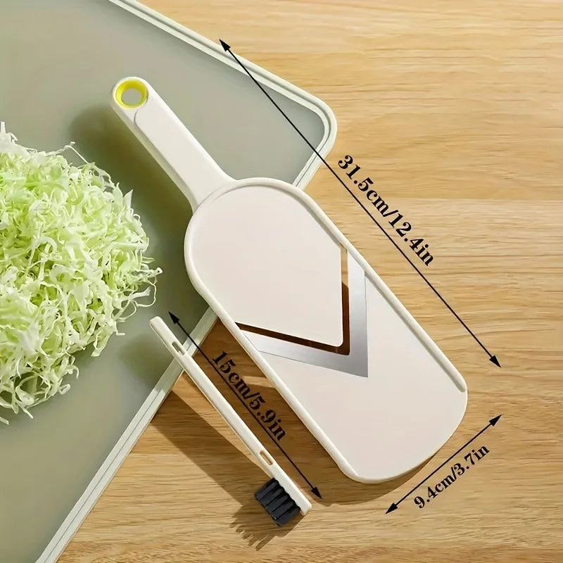 Ultra-Fine Manual Vegetable Slicer & Shredder – Multi-Purpose Food Chopper for Salad, Cabbage & Carrot