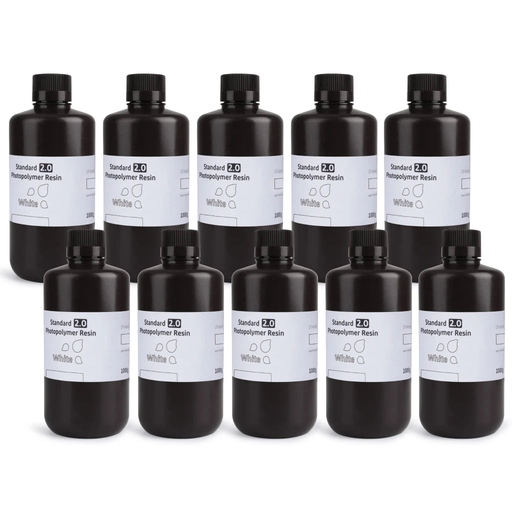 UV 3D Printing Resin 405nm, ABS-like, Water Washable, 8K Compatible for MSLA/DLP/LCD Printers
