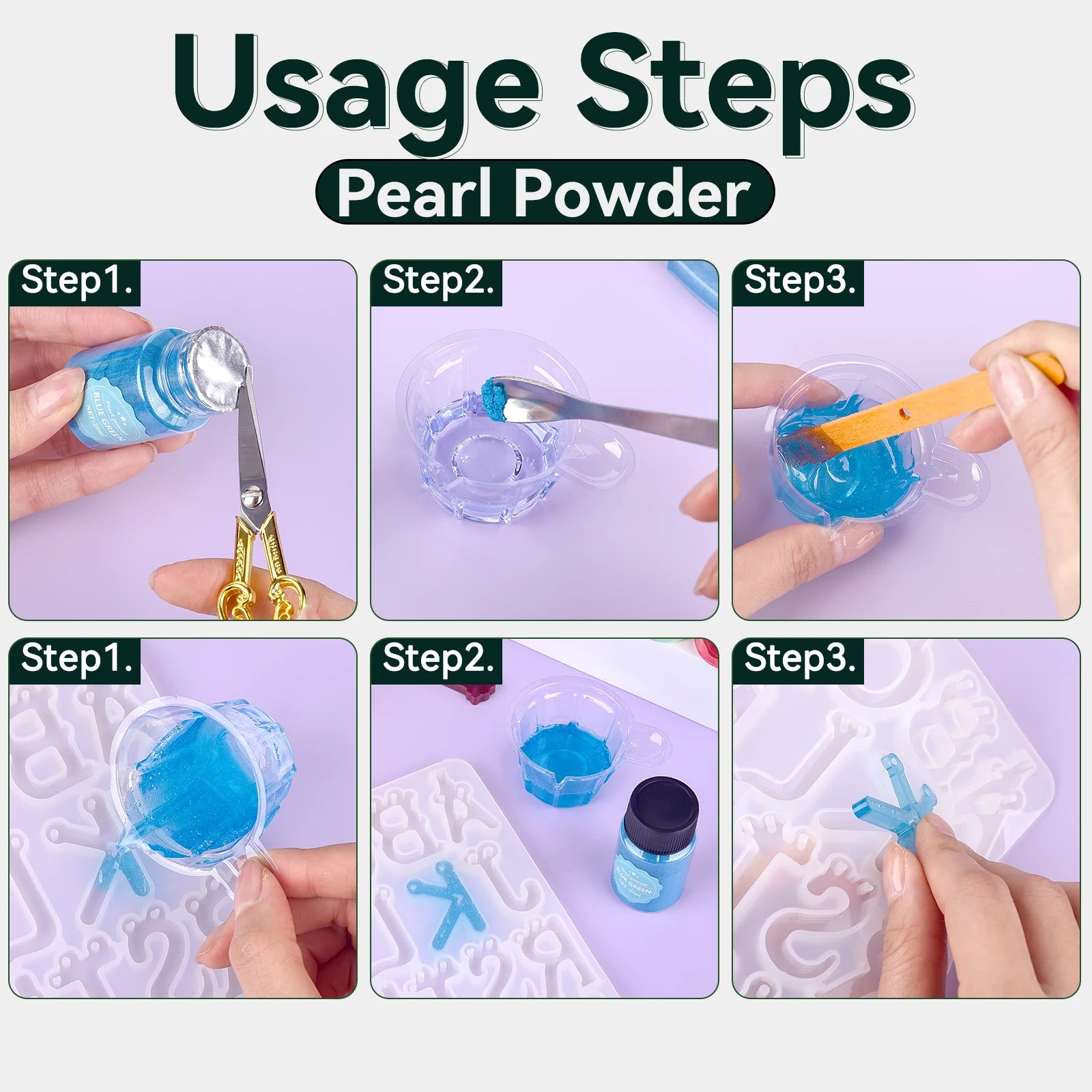 20ml (0.68 fl oz) Pearlescent Mica Powder - Pearl Pigment for Resin, Jewelry, Candles & Nail Art