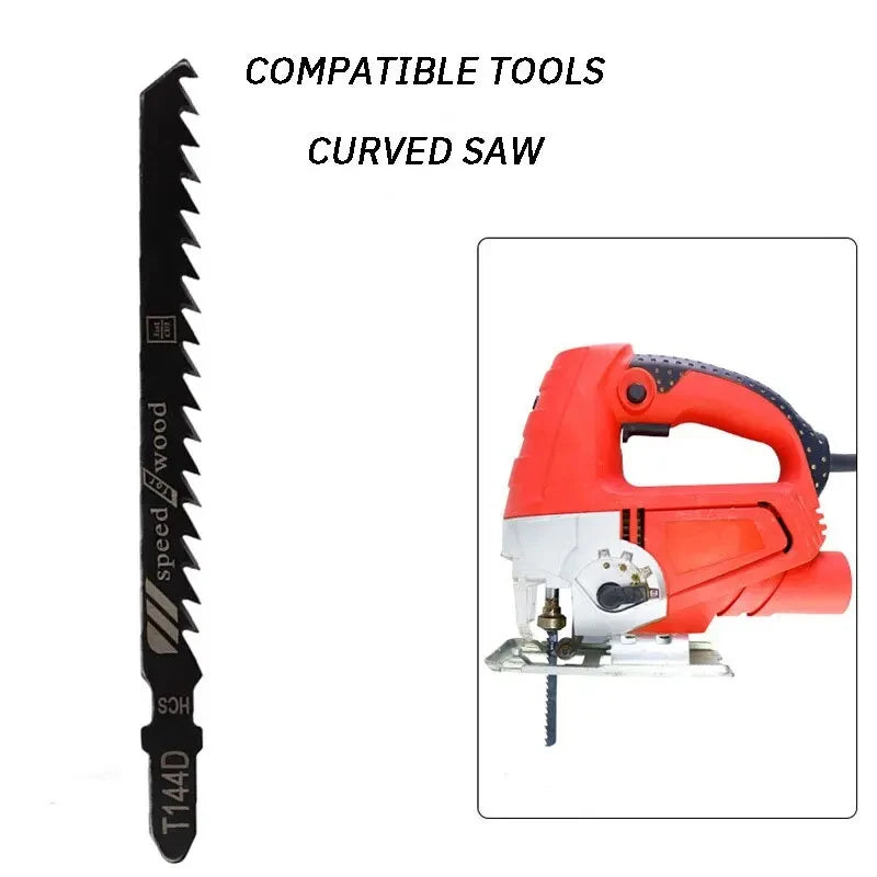 10-Pack Jigsaw Blades for Wood, Metal & Plastic – Fine and Coarse Teeth, Anti-Chip