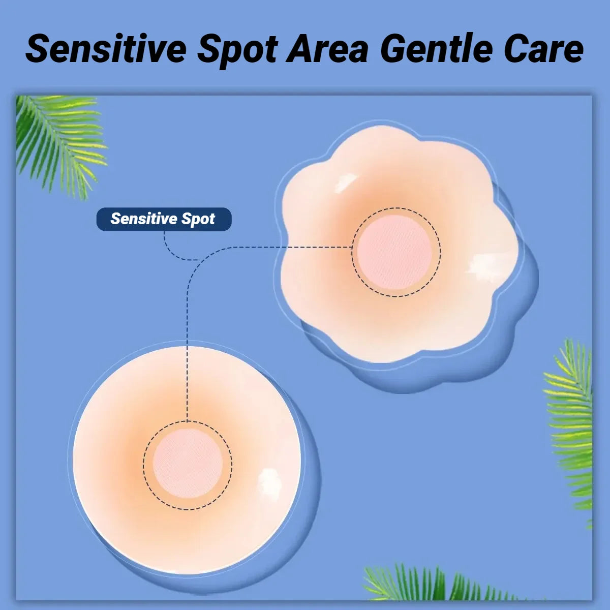 Anti-Glare Silicone Nipple Covers 6-Pack | Reusable Invisible Adhesive Breast Petals Breathable