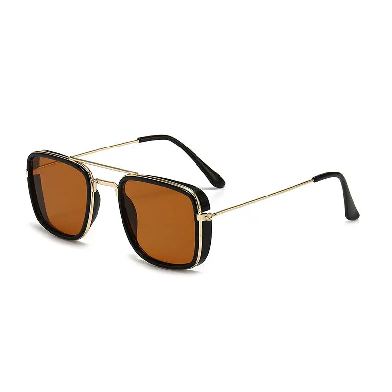 Retro Small Square Metal Frame Sunglasses – UV400 Protection, Korean Vintage Style