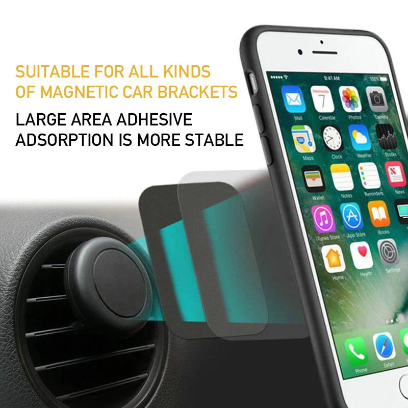 Universal Magnetic Metal Plate for Car Phone Mount – Adhesive Iron Disk for Mobile Phone Magnet Holder