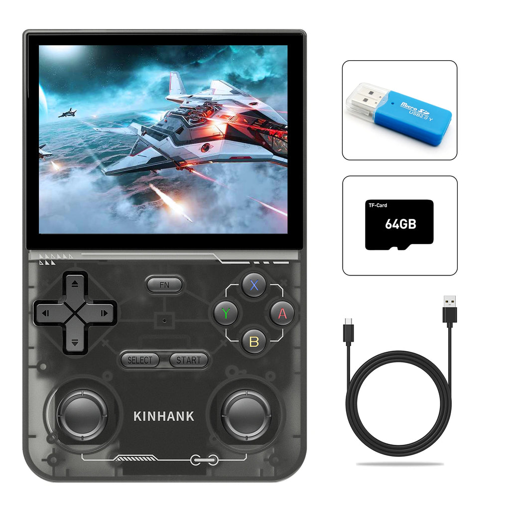 Open-Source Retro Handheld Game Console — 16,000+ Classic Games, PS1/PSP/N64/Dreamcast Emulators, 3.5-inch (88.9 mm) IPS 640×480 500nit