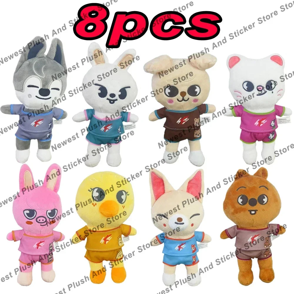 Kawaii 23 cm (9.1 in) Plush Stuffed Animal, Cute Cartoon Companion Toy & Room Decor Gift