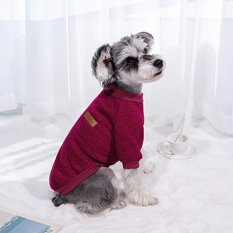 Warm Winter Dog Jacket Hoodie for Small Dogs and Cats - Chihuahua Pug Schnauzer Sweatshirt Pet Coat