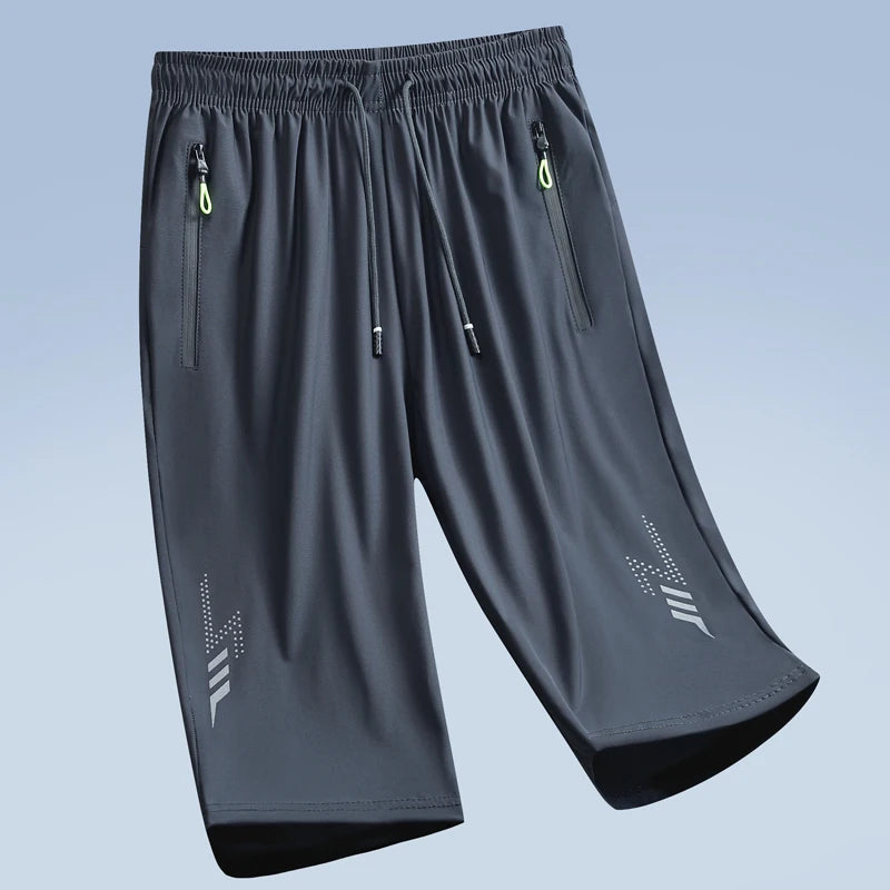 Men's Quick-Dry Breathable Running Shorts - Lightweight Summer Fitness & Beach Shorts, Elastic Waist, Pockets, Sizes M-4XL