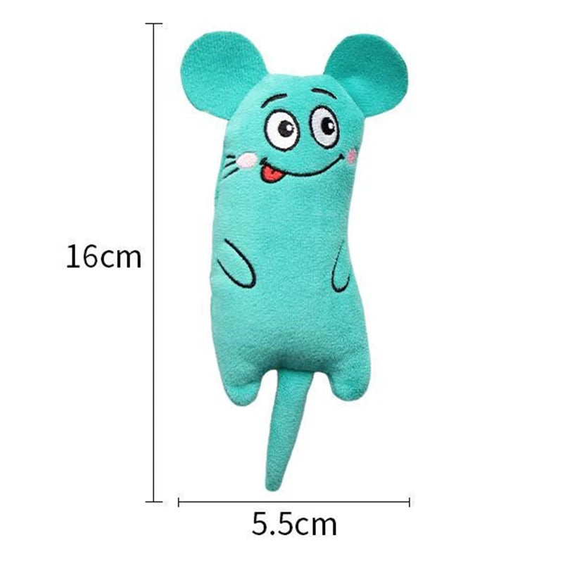 Plush Catnip Mouse Toy for Cats – Interactive Bite-Resistant Kitten Toy 5.5 x 16 cm (2.2 x 6.3 in)