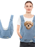 Pet Front Carrier Backpack - Waterproof Wind-Resistant Chest Bag for Dogs & Cats, Fits Pets up to 8.8 lb (4 kg)