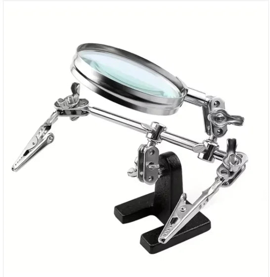 Headband Magnifier with LED Lights — 3 Interchangeable Lenses 8x/15x/23x for Watch Repair, Jewelry & Engraving