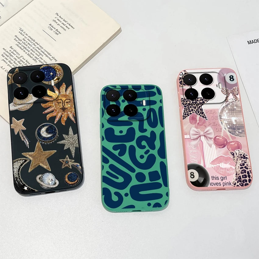 Liquid Silicone Phone Case for Xiaomi 17T / 17T Pro — Vibrant Fruit Print Soft Shell, Anti-Fingerprint Shockproof Bumper